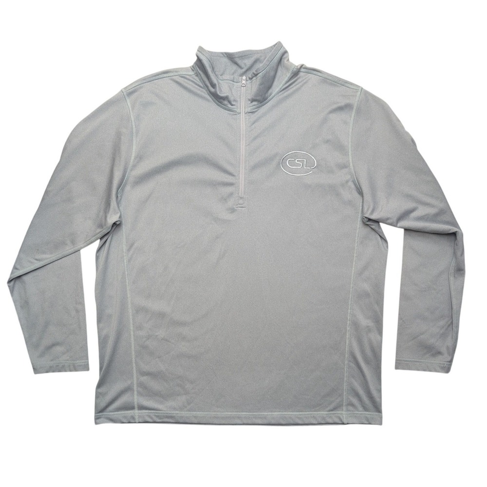 The North Face Quarter Zip Pullover Men XXL Grey Lightweight Activewear